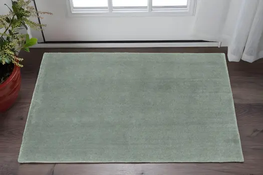 2' X 4' Polyester Slate Area Rug