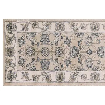 8' Beige And Ivory Runner Rug