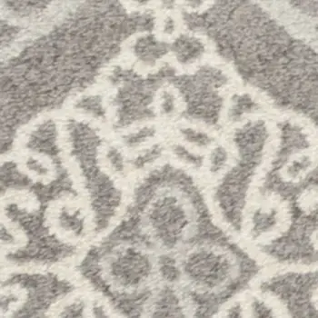 3' X 5' Silver Moroccan Indoor Outdoor Area Rug