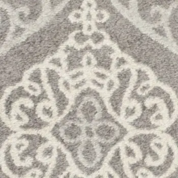 3' X 5' Silver Moroccan Indoor Outdoor Area Rug