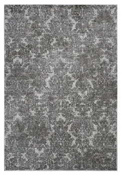 2' X 4' Ivory Damask Area Rug
