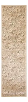 7' Ivory Floral Runner Rug