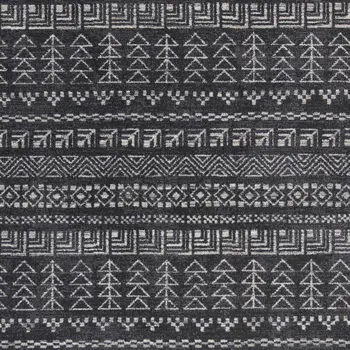 3' X 5' Gray Tribal Area Rug