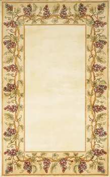2' X 3' Ivory Wool Floral Hand Tufted Area Rug