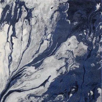 3' X 5' Blue Abstract Area Rug