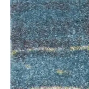 3' X 5' Blue and Green Abstract Brushstrokes Area Rug