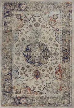 3' X 5' Ivory Medallion Area Rug