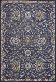 3' X 5' Royal Blue Geometric Area Rug