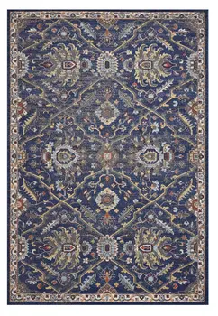 3' X 5' Royal Blue Geometric Area Rug