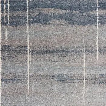 3' X 5' Blue And Gray Ombre Area Rug
