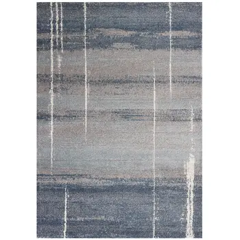 3' X 5' Blue And Gray Ombre Area Rug