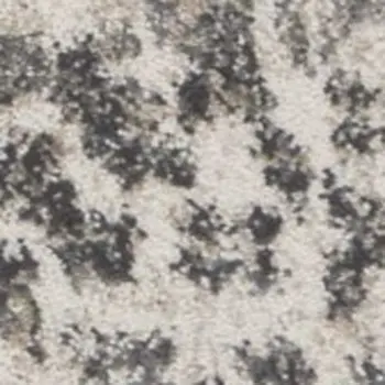3' X 5' Ivory And Gray Floral Vines Distressed Area Rug