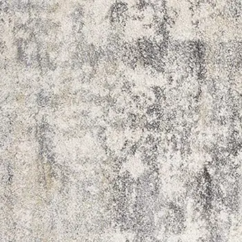 7' Natural Abstract Runner Rug