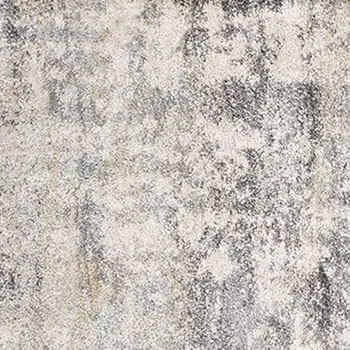 7' Natural Abstract Runner Rug