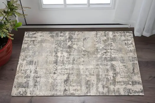 3' X 5' Natural Abstract Area Rug