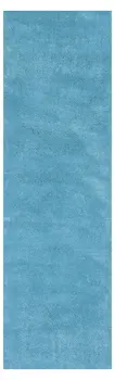 8' Blue Hand Woven Runner Rug