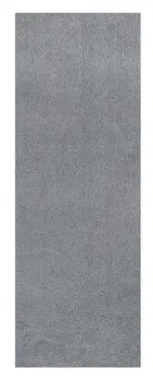 8' Gray Shag Hand Woven Runner Rug