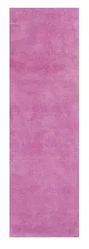 8' Hot Pink Shag Hand Woven Runner Rug