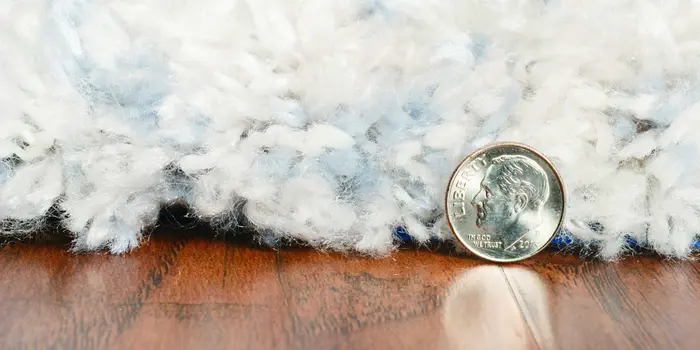 4' X 6' Ivory And Blue Abstract Distressed Area Rug