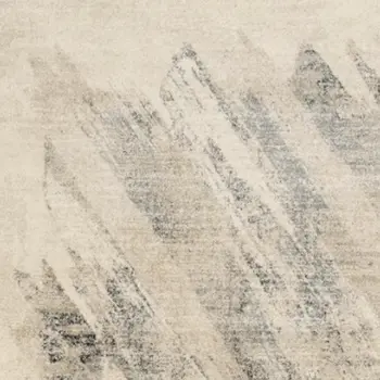 3' X 5' Gray and Ivory Abstract Worn Faded Area Rug