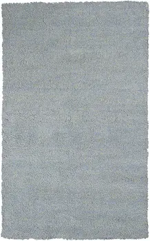 3' X 5' Blue Shag Hand Woven Area Rug