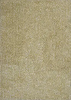 3' X 5' Yellow Shag Hand Woven Area Rug