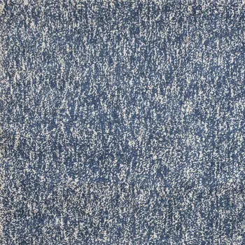 3' X 5' Indigo Ivory Heather Indoor Shag Rug