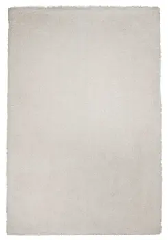 3' X 5' Ivory Shag Hand Woven Area Rug
