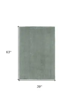 3' X 5' Slate Plain Area Rug