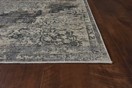 3' X 5' Ivory Floral Medallion Area Rug