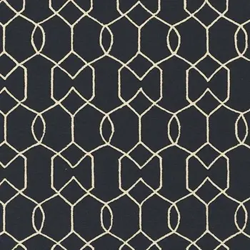 7' X 7' Navy Blue Hand Hooked Area Rug