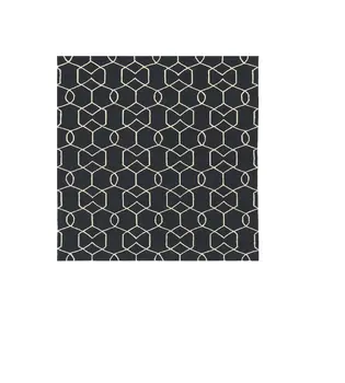 7' X 7' Navy Blue Hand Hooked Area Rug