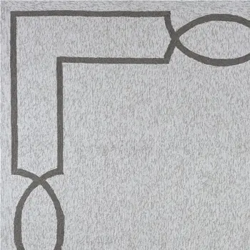 7' X 7' Oatmeal Ivory Geometric Hand Hooked Area Rug