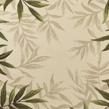 8' Sand Round Floral Indoor Outdoor Area Rug