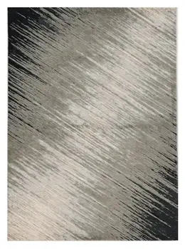 7' X 10' Silver And Gray Ombre Area Rug