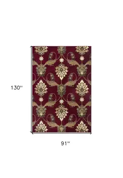 7' X 10' Red Area Rug