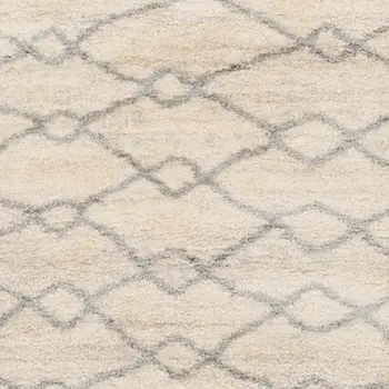 7' X 9' Gray and Ivory Area Rug