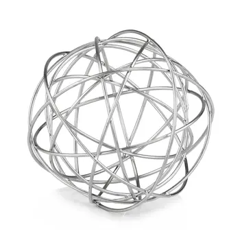 7" X 7" X 7" Silver Large Wire Sphere