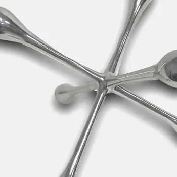 12" Silver Finish Extra Large Decorative Jack