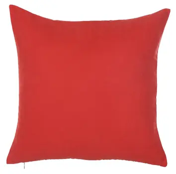 18" Red and Gold Fabrc Throw Pillow Cover