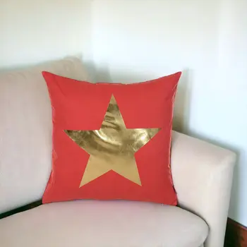 18" Gold Throw Pillow Cover