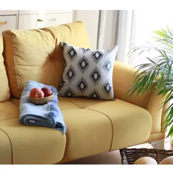 17" Blue and Gray Throw Pillow Cover