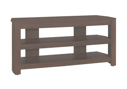 42" Dark Brown Open Shelving TV Stand