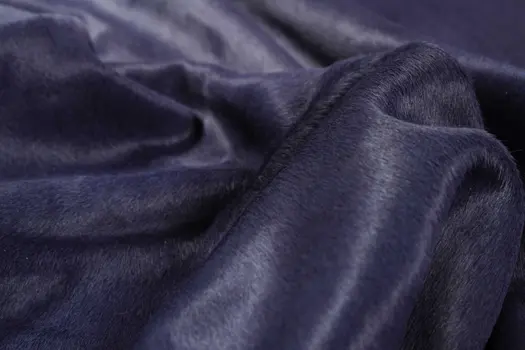 5' X 7' Navy Blue Cowhide Area Rug