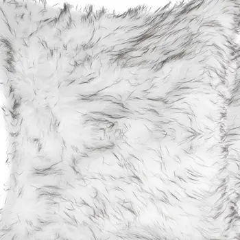 18" X 18" X 5" Gradient Gray Faux Fur  2Pack Pillow