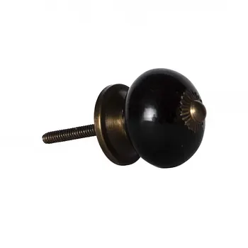 1.5" X 1.5" X 1.5" Ceramic Metal Multicolor 12 Pack Knob