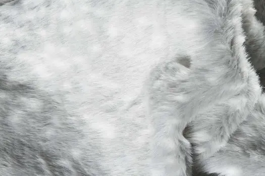 4' X 5' Gray Faux Fur Washable Area Rug