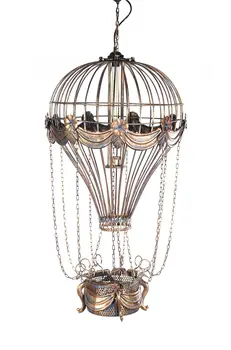 23" x 23" x 41" Vintage Hot Air Balloon Pendant