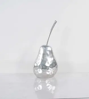 Delicious Hammered Finish Pear Statue