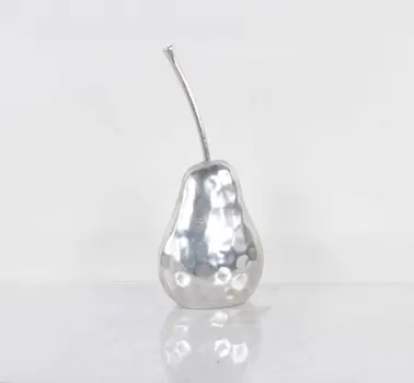 Delicious Hammered Finish Pear Statue